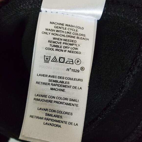 RLL Ralph Lauren Black sherpa Fleece Vest with Gold Zipper Size Large EUC - Picture 12 of 14